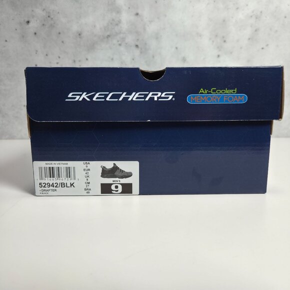 Skechers Air-Cooled Memory Foam Sneakers Size 9 Athletic Shoes 52942 Drafter - Picture 4 of 9